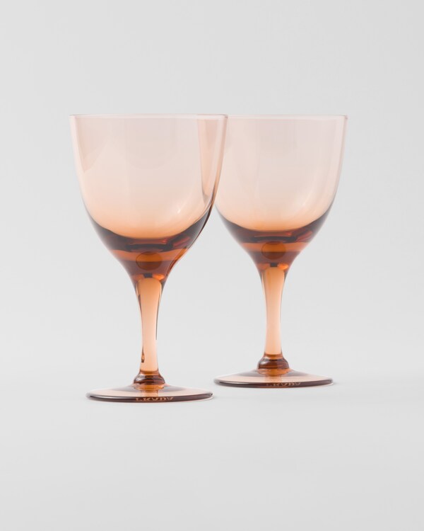 Set of two crystal water glasses - New York - Onix Set of two crystal water glasses - New York - Onix