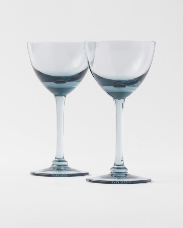 Set of two crystal cocktail glasses - New York - Sea Blue Set of two crystal cocktail glasses - New York - Sea Blue
