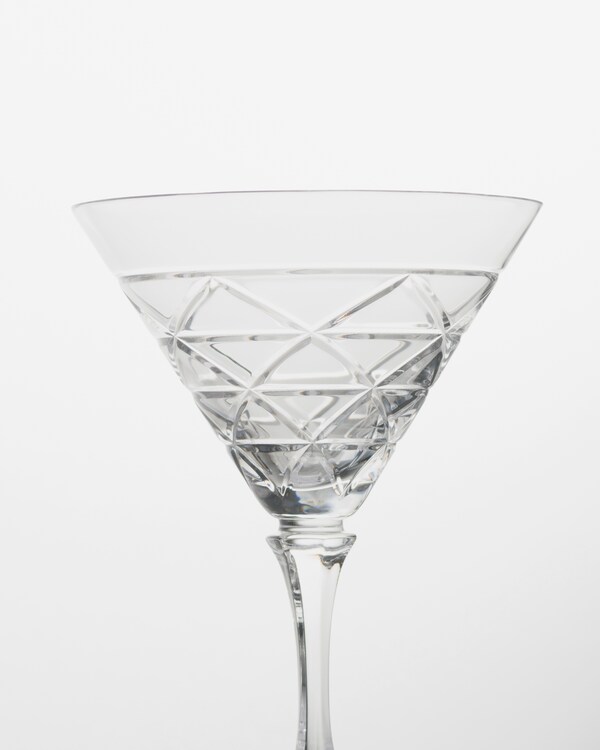 Crystal martini glass - Triangles - Crystal Crystal martini glass - Triangles - Crystal