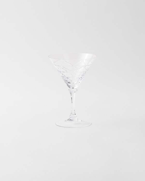 Crystal martini glass - Triangles - Crystal Crystal martini glass - Triangles - Crystal