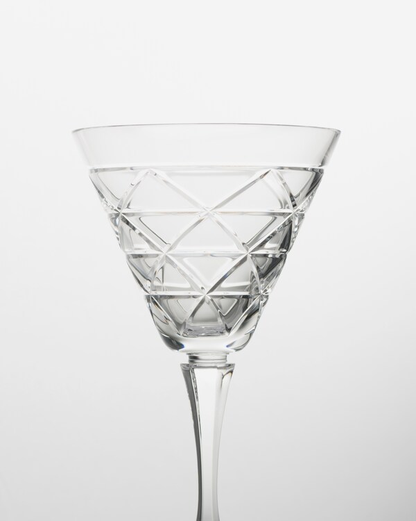 Crystal red wine glass - Triangles - Crystal Crystal red wine glass - Triangles - Crystal
