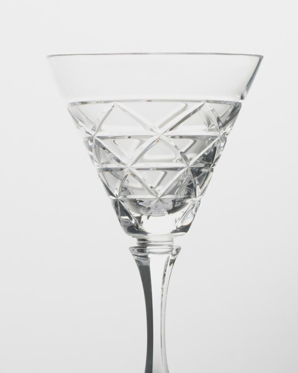 Crystal white wine glass - Triangles - Crystal Crystal white wine glass - Triangles - Crystal