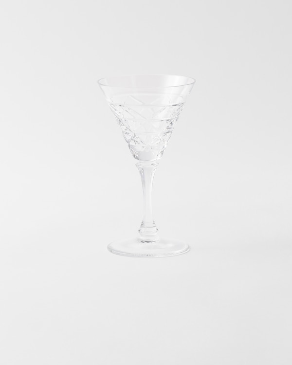 Crystal white wine glass - Triangles - Crystal Crystal white wine glass - Triangles - Crystal