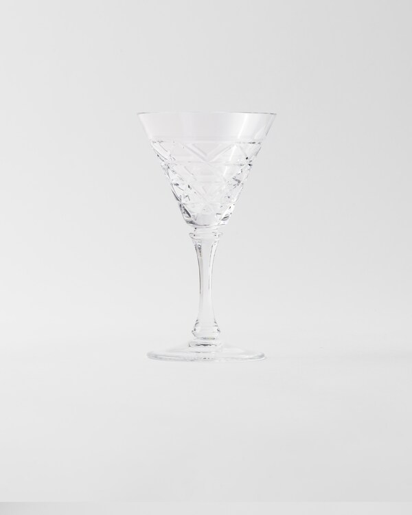 Crystal white wine glass - Triangles - Crystal Crystal white wine glass - Triangles - Crystal