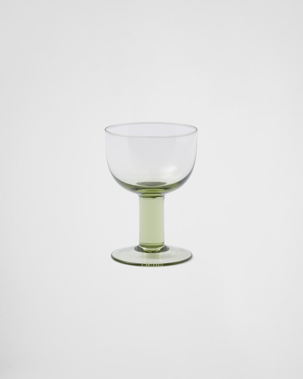 Set of two crystal red wine glasses - Plinth - Moss Set of two crystal red wine glasses - Plinth - Moss