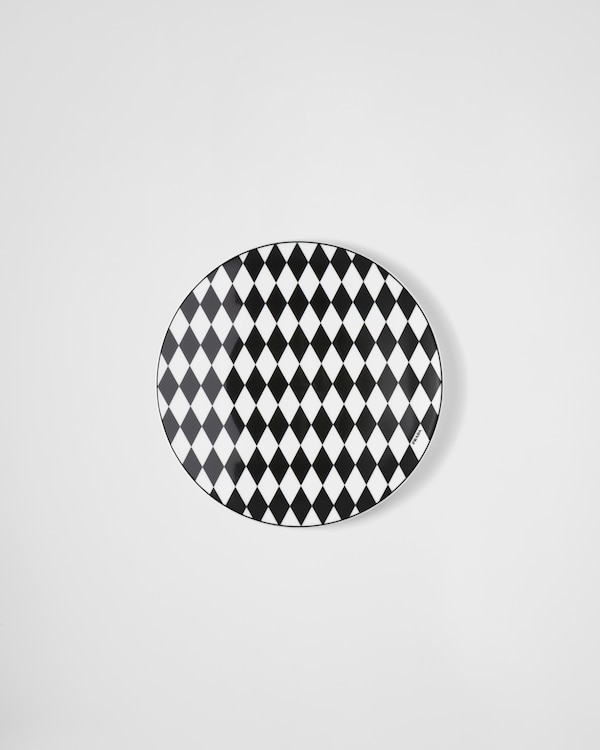 陶瓷垫盘 - Checkerboard - 白色 / 黑色 陶瓷垫盘 - Checkerboard - 白色 / 黑色