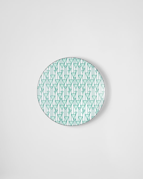 Porcelain charger plate - Vienna Green - Green Porcelain charger plate - Vienna Green - Green