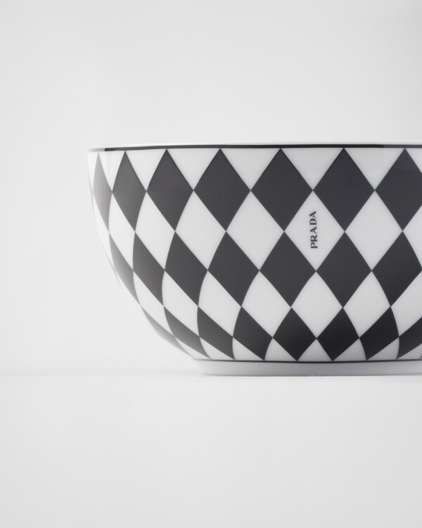 陶瓷餐碗/谷物碗两件套 - Checkerboard - 白色 / 黑色 陶瓷餐碗/谷物碗两件套 - Checkerboard - 白色 / 黑色