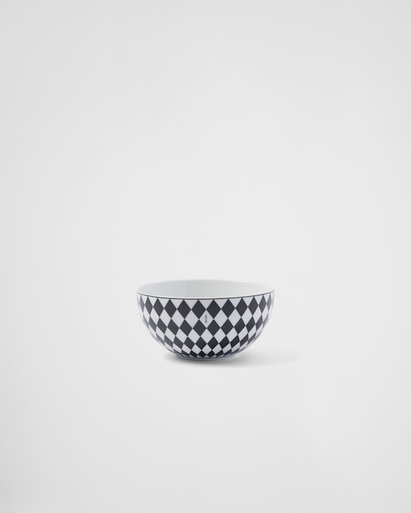 陶瓷汤碗两件套 - Checkerboard - 白色 / 黑色 陶瓷汤碗两件套 - Checkerboard - 白色 / 黑色