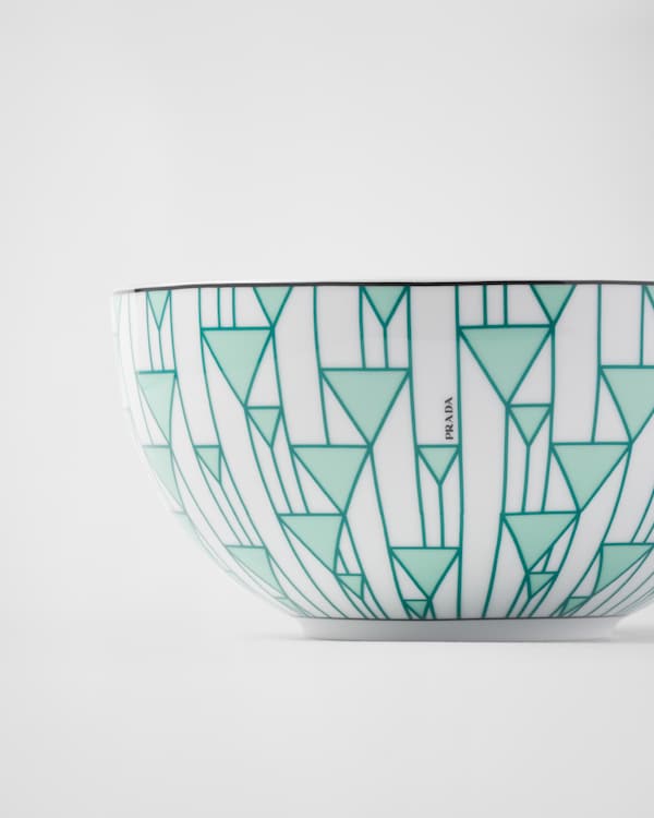 Set of two porcelain soup bowls - Vienna Green - Green Set of two porcelain soup bowls - Vienna Green - Green