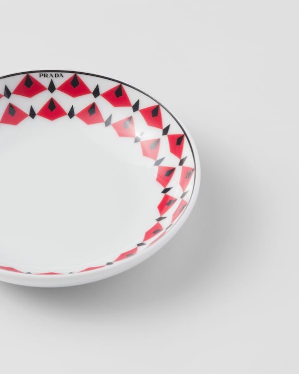 Set of two porcelain sauce bowls - Vienna Red - Black/Red Set of two porcelain sauce bowls - Vienna Red - Black/Red