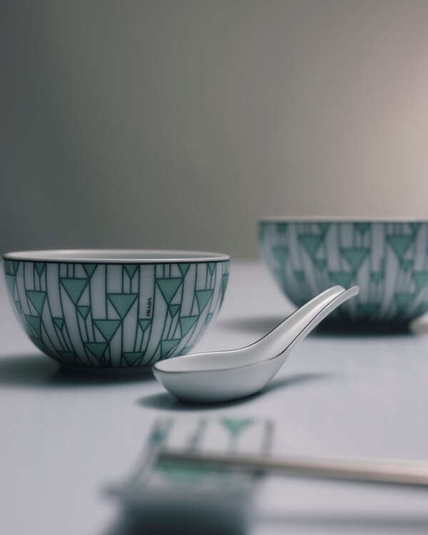 Set of two porcelain spoons - Vienna Green - Green Set of two porcelain spoons - Vienna Green - Green