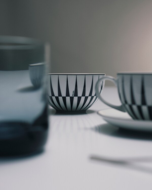 两件套陶瓷麦片碗 - Stripes - 白色 / 黑色 两件套陶瓷麦片碗 - Stripes - 白色 / 黑色