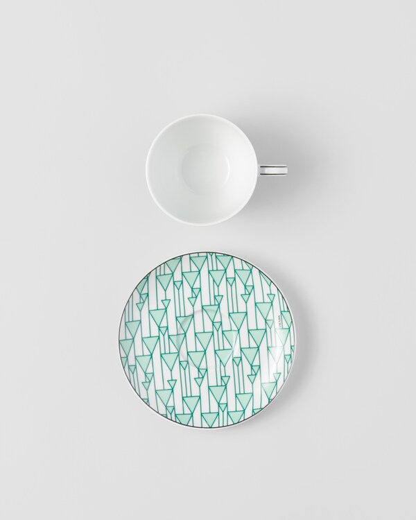 陶瓷茶杯两件套 - Vienna Green - 绿色 陶瓷茶杯两件套 - Vienna Green - 绿色