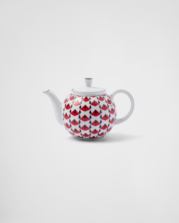 陶瓷茶壶 - Vienna Red - 黑色/红色 陶瓷茶壶 - Vienna Red - 黑色/红色