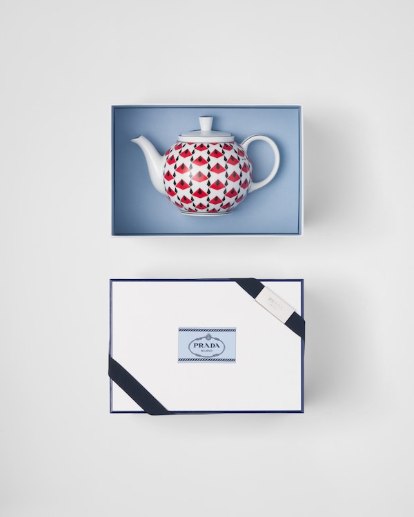 陶瓷茶壶 - Vienna Red - 黑色/红色 陶瓷茶壶 - Vienna Red - 黑色/红色