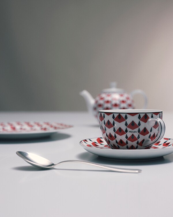 陶瓷茶杯两件套 - Vienna Red - 黑色/红色 陶瓷茶杯两件套 - Vienna Red - 黑色/红色