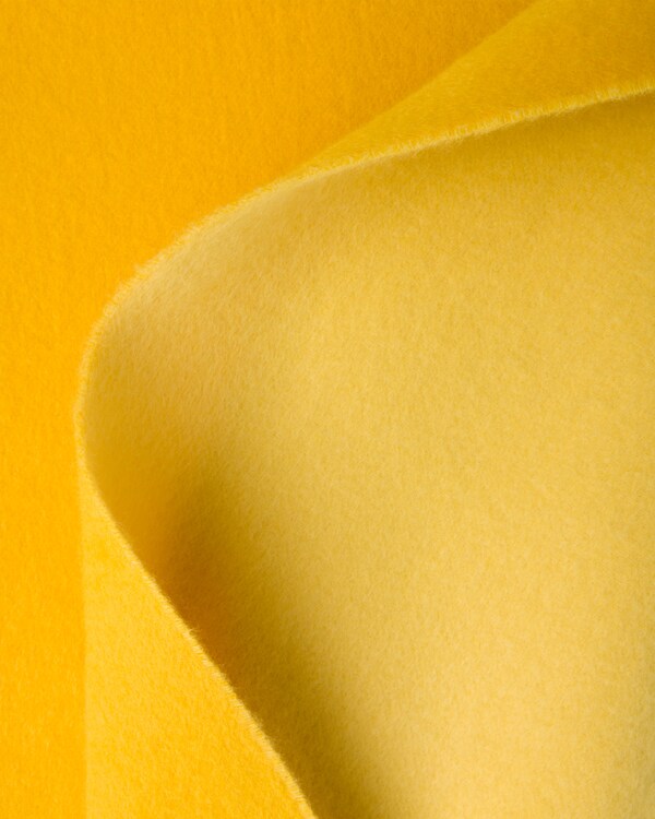 Light jacquard wool and cashmere plaid - Sunny Yellow Light jacquard wool and cashmere plaid - Sunny Yellow