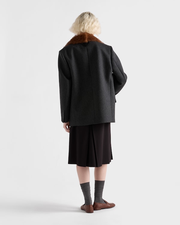 Sablé satin skirt - Black Sablé satin skirt - Black