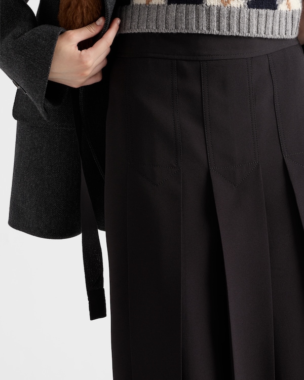 Sablé satin skirt - Black Sablé satin skirt - Black