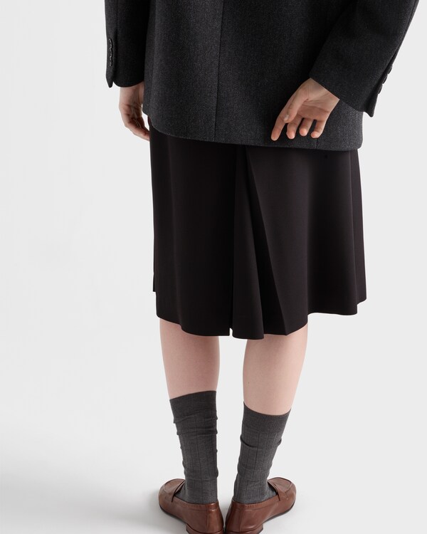 Sablé satin skirt - Black Sablé satin skirt - Black