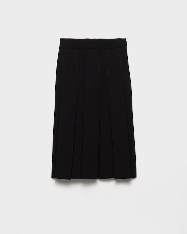 Sablé satin skirt - Black Sablé satin skirt - Black