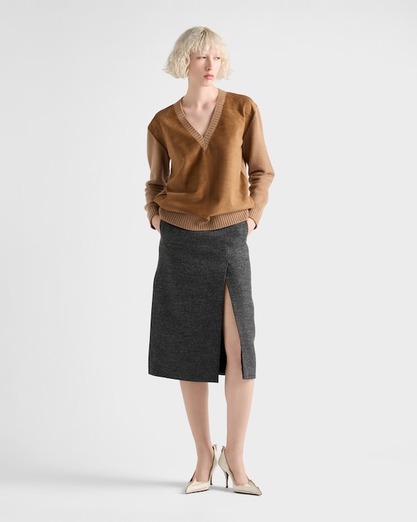 Rush stitch skirt - Slate Gray Rush stitch skirt - Slate Gray