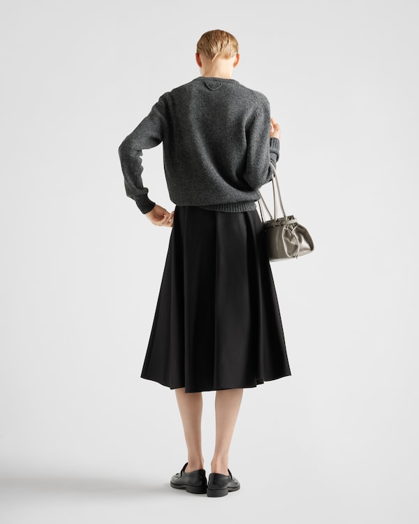 Chino circle midi-skirt - Black Chino circle midi-skirt - Black