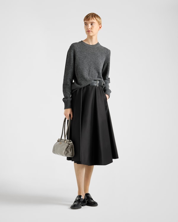 Chino circle midi-skirt - Black Chino circle midi-skirt - Black