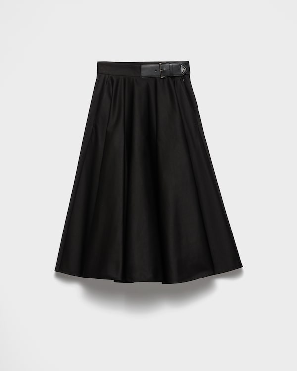 Chino circle midi-skirt - Black Chino circle midi-skirt - Black