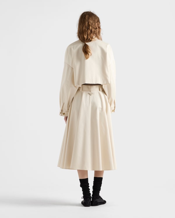 Chino midi-skirt - Natural Chino midi-skirt - Natural