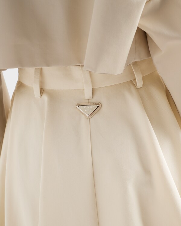 Chino midi-skirt - Natural Chino midi-skirt - Natural