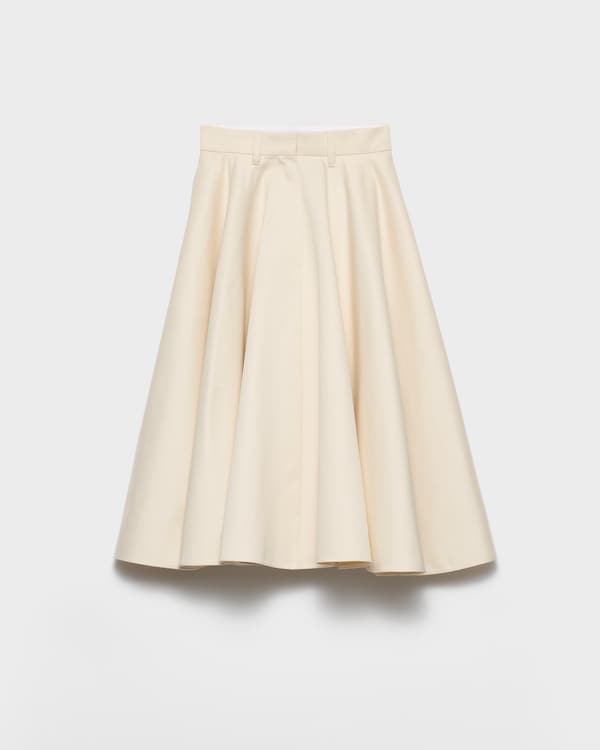 Chino midi-skirt - Natural Chino midi-skirt - Natural