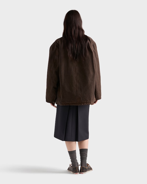 Kid mohair midi skirt - Navy Kid mohair midi skirt - Navy