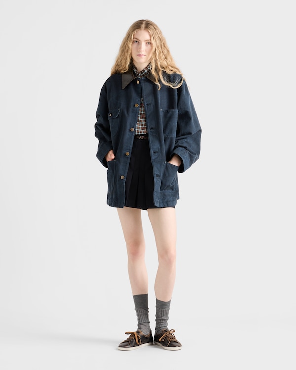 Kid mohair mini skirt - Navy Kid mohair mini skirt - Navy