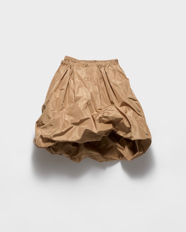 Technical taffeta skirt - Khaki Technical taffeta skirt - Khaki