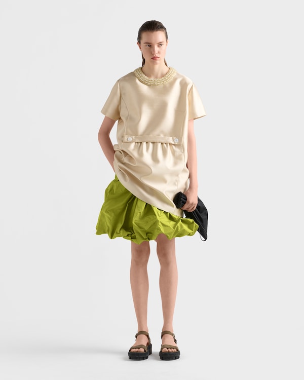 Technical taffeta skirt - Pistachio Green Technical taffeta skirt - Pistachio Green
