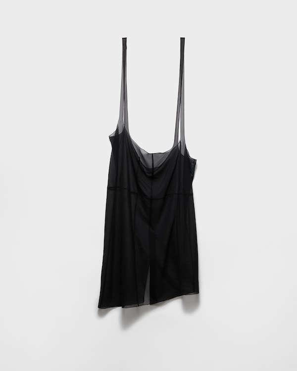 Cigaline midi-skirt with suspender straps - Black Cigaline midi-skirt with suspender straps - Black