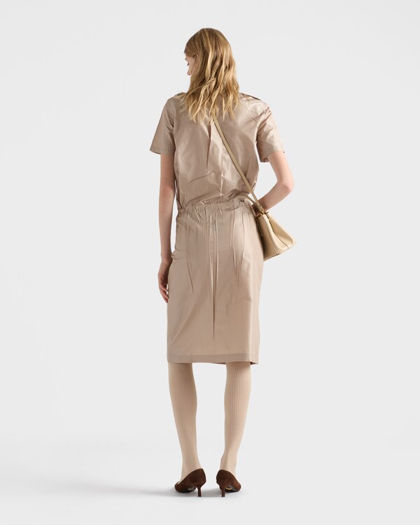 Taffeta midi-skirt - Cord Taffeta midi-skirt - Cord