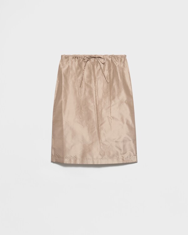 Taffeta midi-skirt - Cord Taffeta midi-skirt - Cord