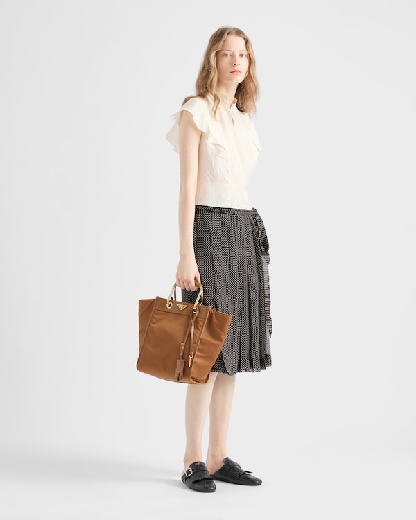 Printed chiffon wrap skirt - Black Printed chiffon wrap skirt - Black