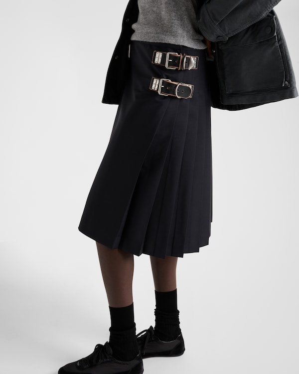Kid mohair skirt - Navy Kid mohair skirt - Navy