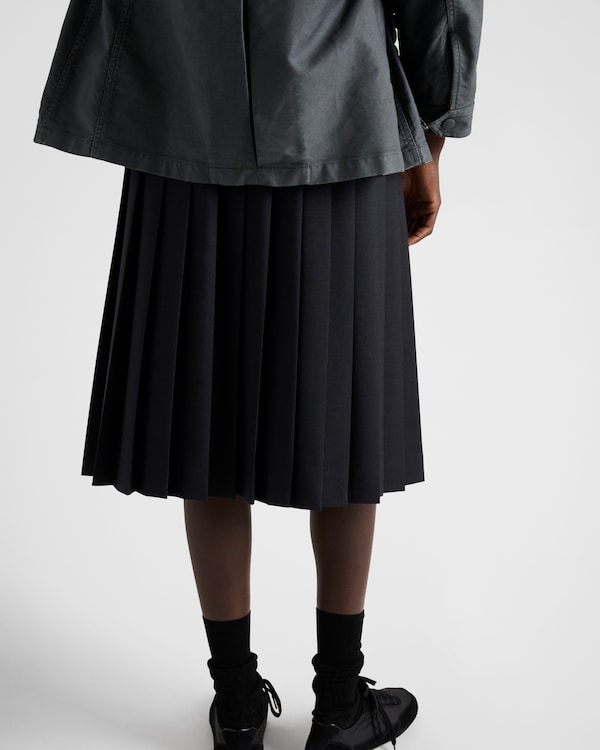 Kid mohair skirt - Navy Kid mohair skirt - Navy