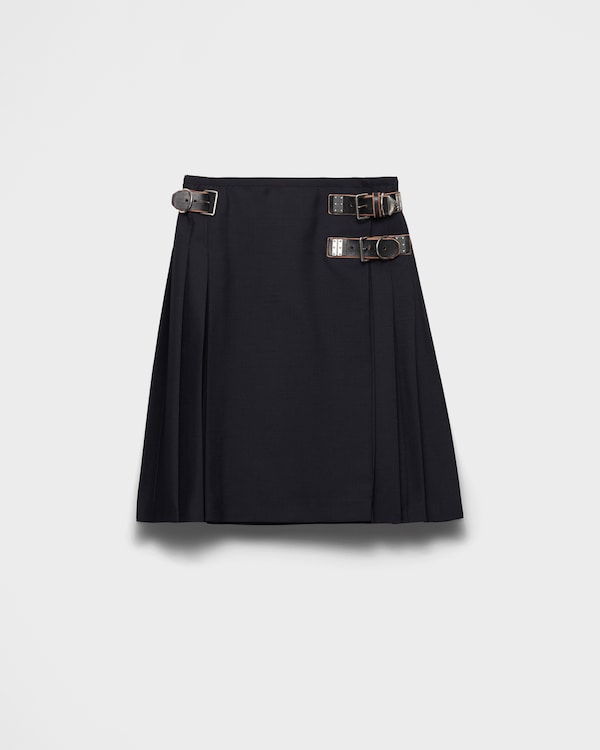 Kid mohair skirt - Navy Kid mohair skirt - Navy