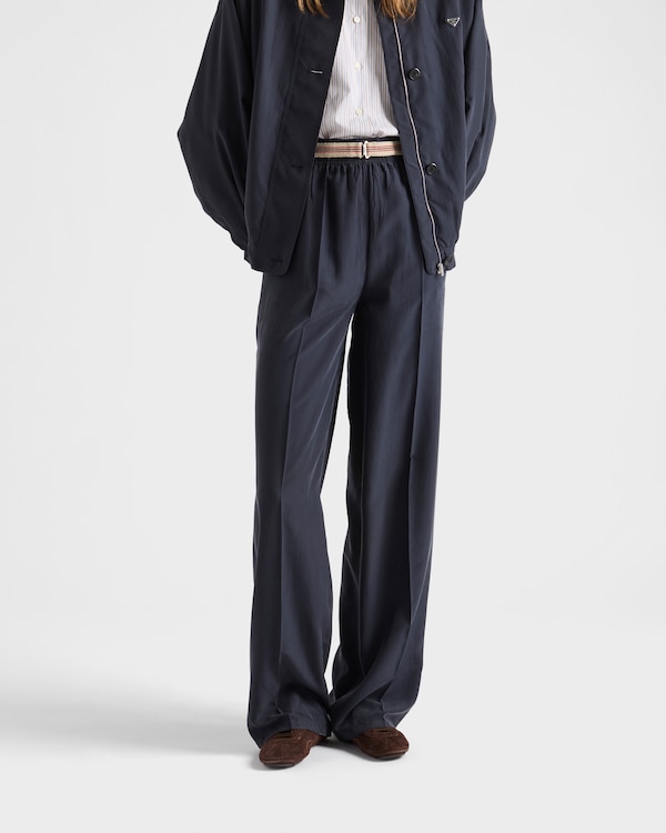 Washed silk pants - Navy Washed silk pants - Navy
