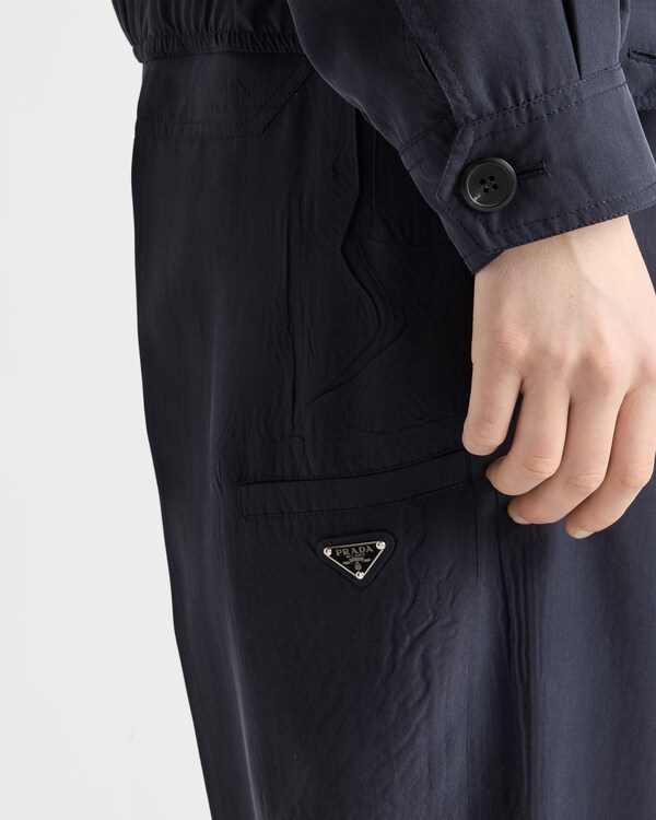 Washed silk pants - Navy Washed silk pants - Navy