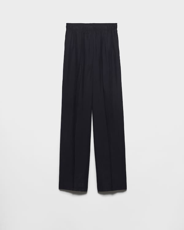 Washed silk pants - Navy Washed silk pants - Navy