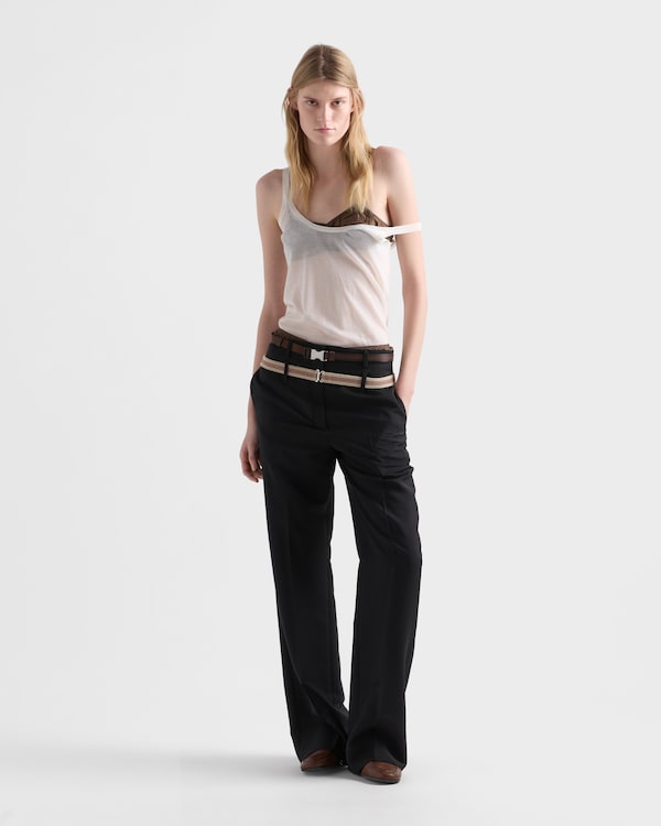 Kid mohair pants - Black Kid mohair pants - Black