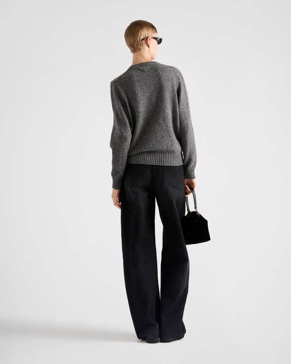 Wool and cashmere crew-neck sweater - Grey Wool and cashmere crew-neck sweater - Grey