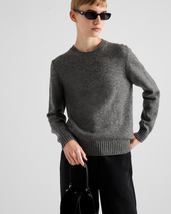 Wool and cashmere crew-neck sweater - Grey Wool and cashmere crew-neck sweater - Grey
